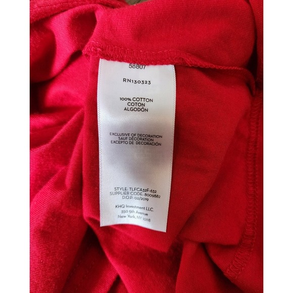 Timberland Graphic Logo Red Long Sleeve Shirt, Size Teen Large 14/16 - Picture 6 of 7